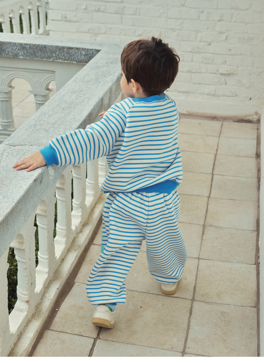 Brushed French Terry Stripe Raglan Set