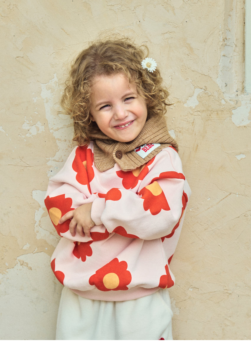 Brushed French Terry All-Over Print Sweatshirt