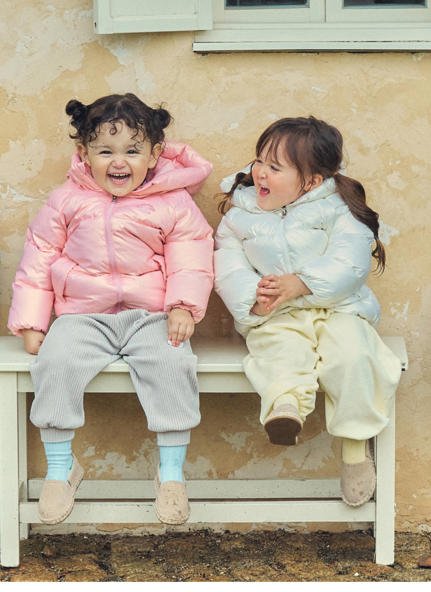 Glossy Polyester Mid-Length Down Jacket
