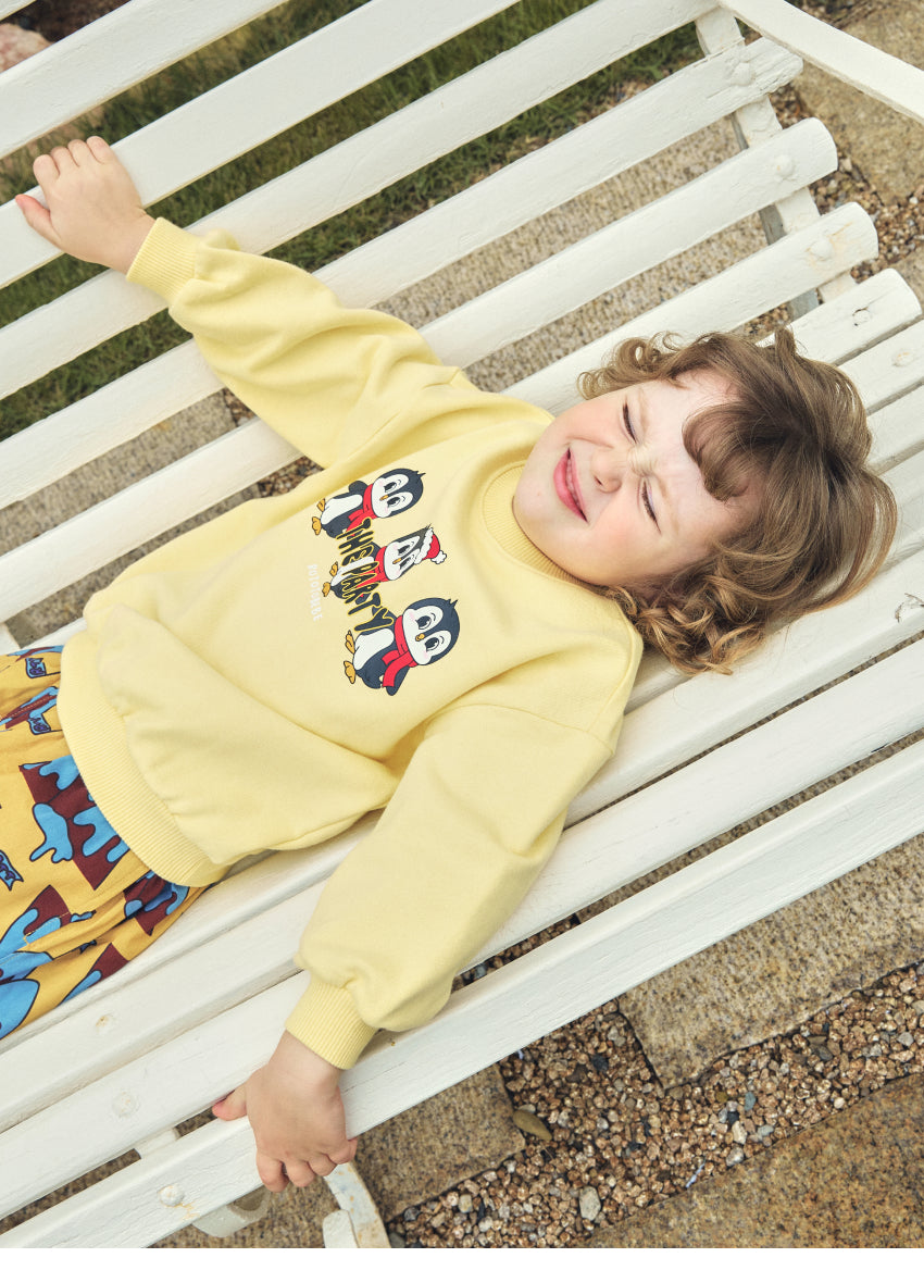Brushed French Terry Point Detail Sweatshirt