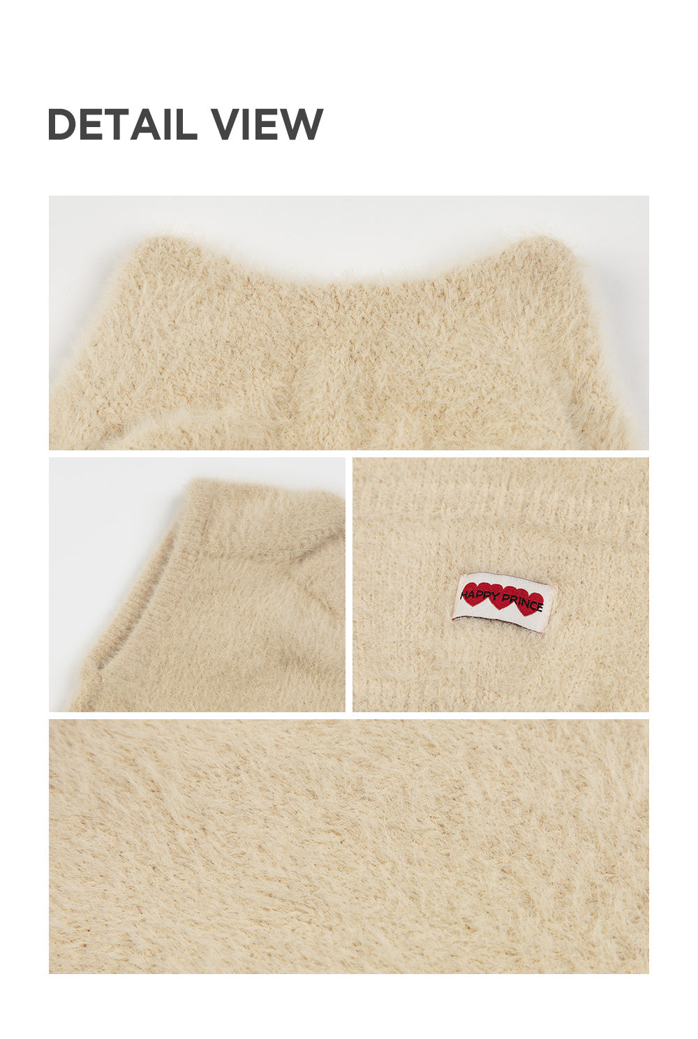 Mink Fluffy Knit Baby Balaclava