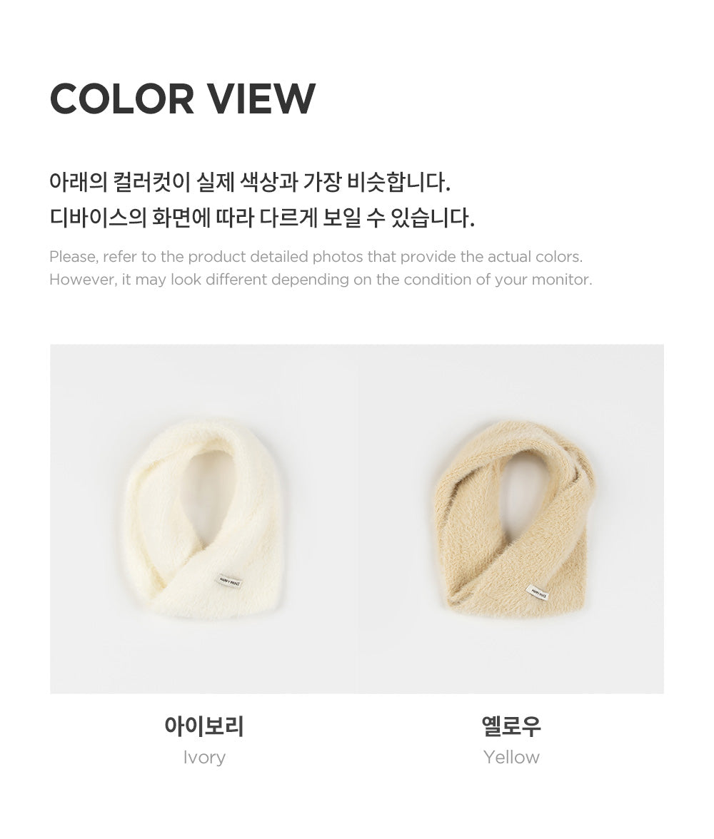 Mink Fluffy Knit Baby Muffler