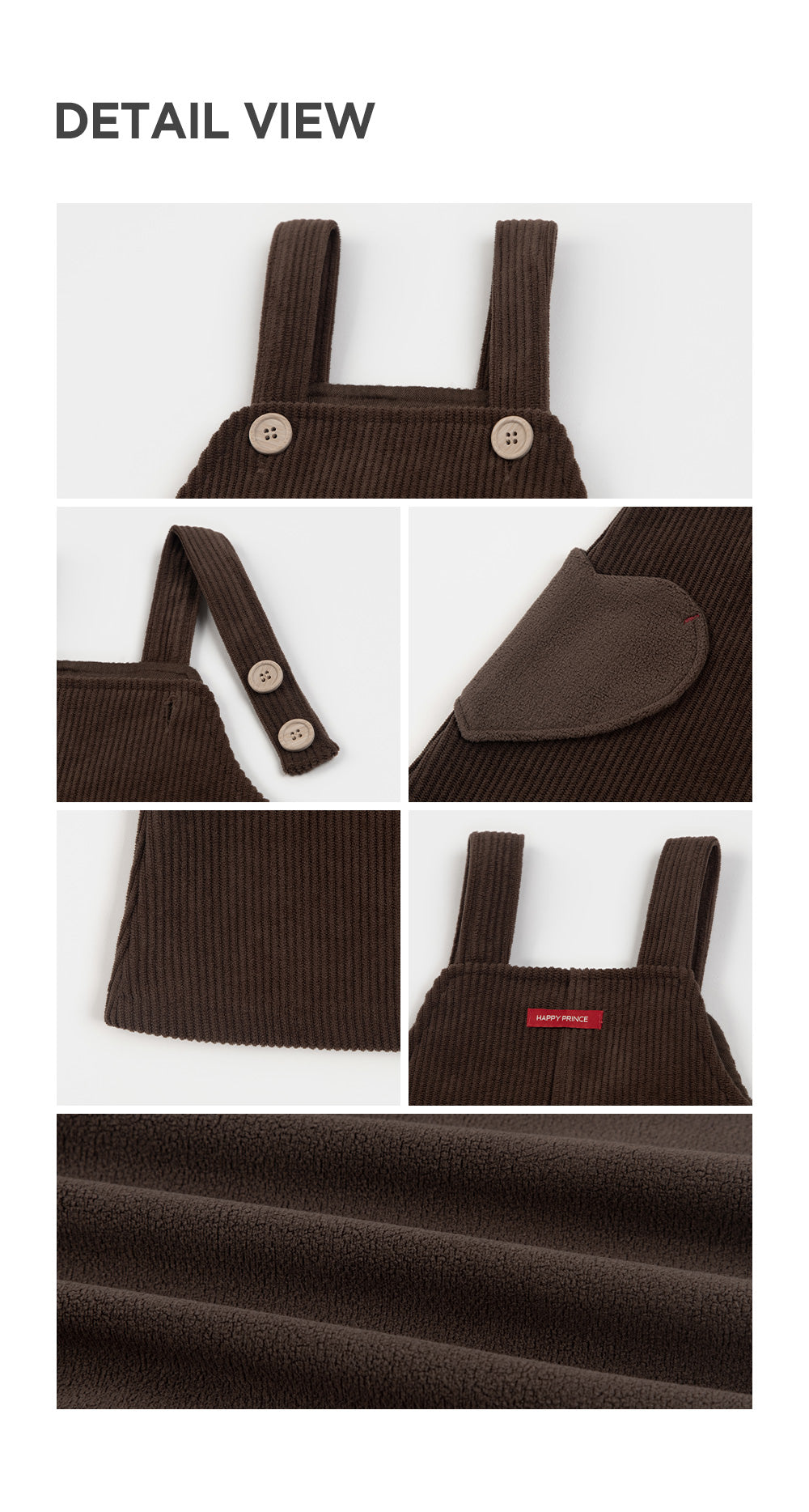 Nev Fleece Lined Corduroy Baby Dress